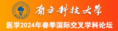 很很操视频南方科技大学医学2024年春季国际交叉学科论坛